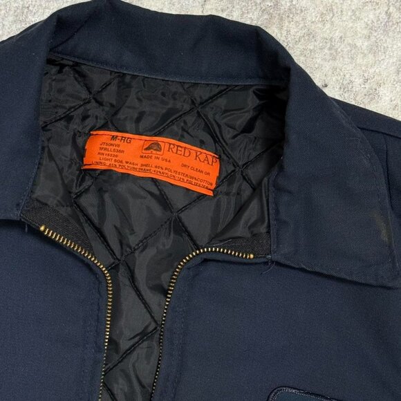 Vintage Goodyear Mechanics Jacket Red Kap Made In USA Work Jacket Full Zip - Picture 2 of 7